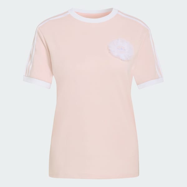 Rosado POLERA ADIDAS ORIGINALS LACE BRANDING SS
