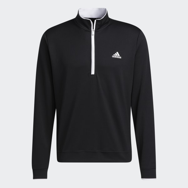 Black Quarter-Zip Golf Pullover