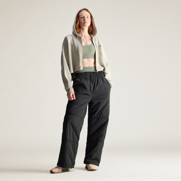 Gris buzo con capucha corto adidas by Stella McCartney Sportswear