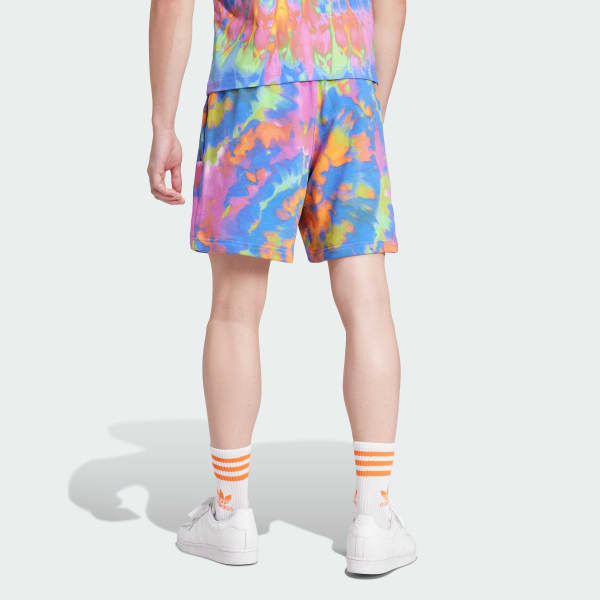 Blue Tie-Dyed Shorts