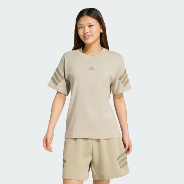 Brown Future Icons 3-Stripes Tee