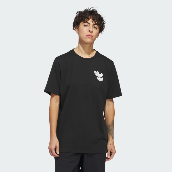 Preto Camiseta Manga Curta Shmoofoil Monument
