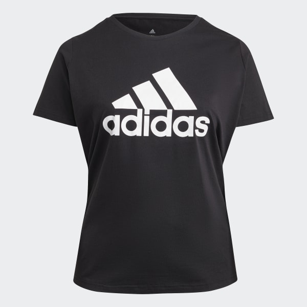 Schwarz Essentials Logo T-Shirt – Große Größen ISB04