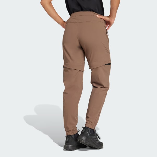 Brown Terrex Utilitas Hiking Zip-Off Pants
