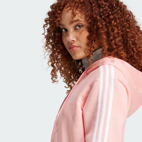 Adidas originals super fleece hoodie pink clearance