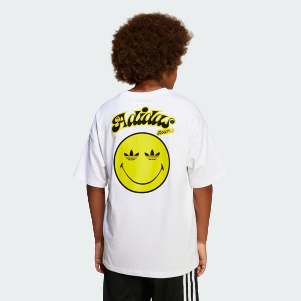 Blanco Polo adidas Originals x Smiley World (Adolescentes)