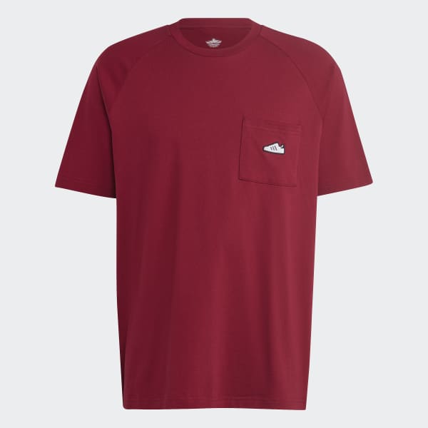 Burgundy EMBROIDERED TEE DRI67