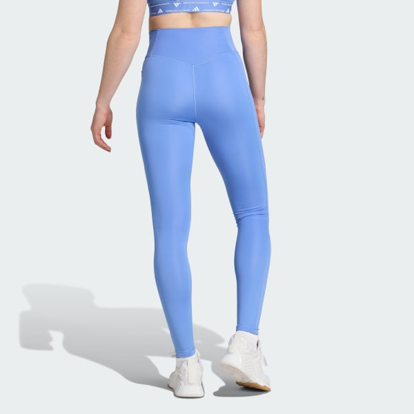 Blau Optimé Essentials Stash Pocket Leggings in voller Länge