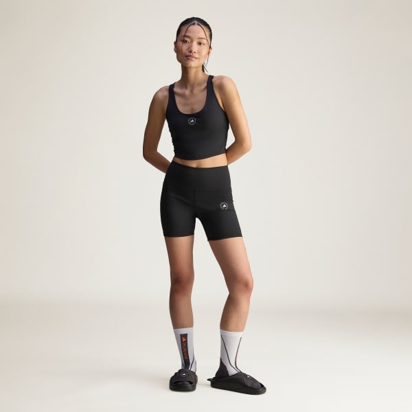 Nero Leggings Short da yoga adidas by Stella McCartney
