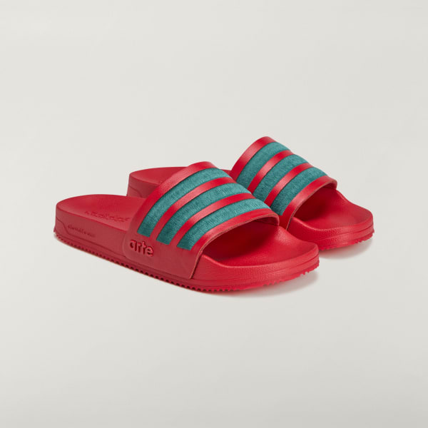 Red adidas x Arte Antwerp Adilette Slides