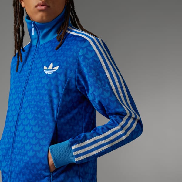 US Adicolor adidas Lifestyle - Blue Men\'s | 70s | Top Track Monogram adidas