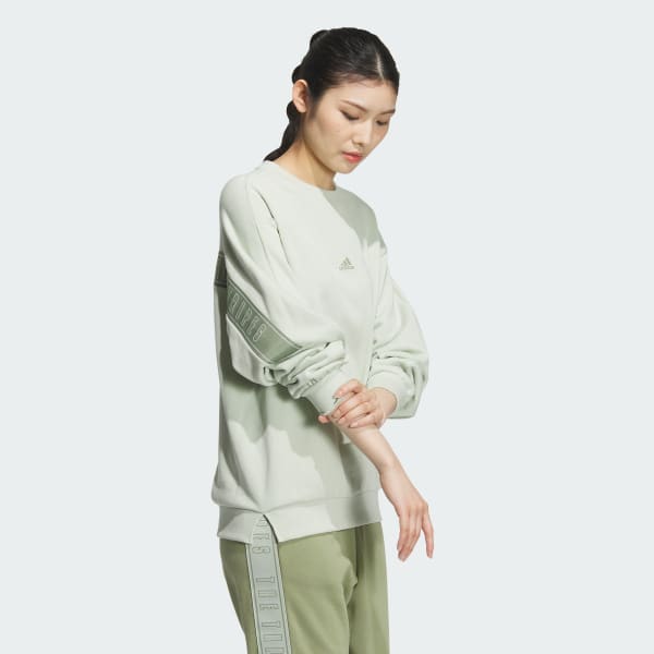 アディダス adidas レディース スウェットトレーナー W ESS+ 3S クルースウェット JW4490 （シャドーネイビー） アディダス adidas レディース スウェットトレーナー W ESS+ 3S