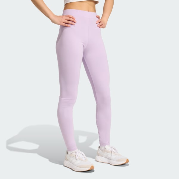 Morado Calzas Essentials Linear de Algodón