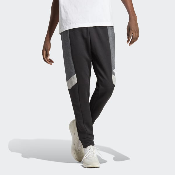 Adidas Mens Color Block Pant Blk/Wht HE4364 - Athlete's Choice