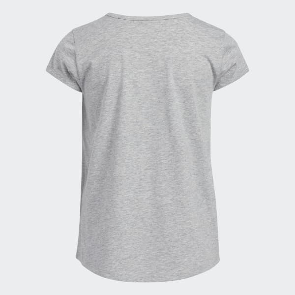 Grey Heather Scoop Neck Tee (Extended Size)