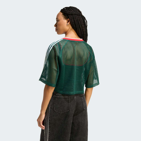 Green MESH SHORT SLEEVE TEE