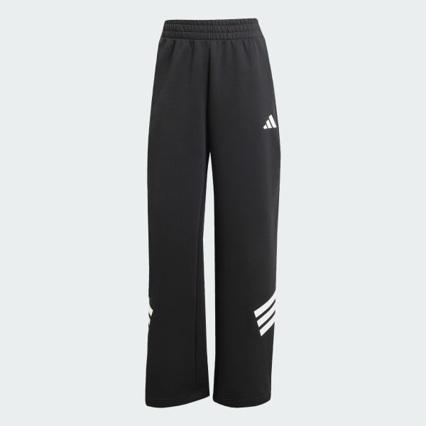 Future Icons 3 Stripes Open Hem Tracksuit Bottoms