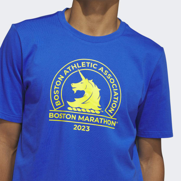 adidas Boston Marathon® 2023 Logo Tee - Blue, Men's Running, adidas US in  2023