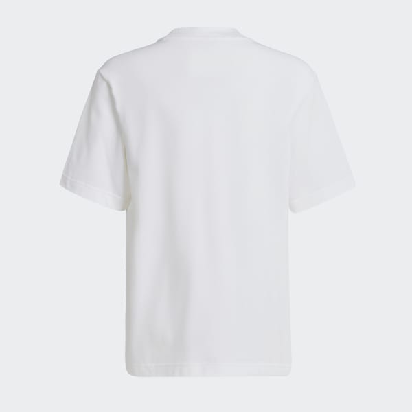 Branco T-shirt em Piqué Future Icons
