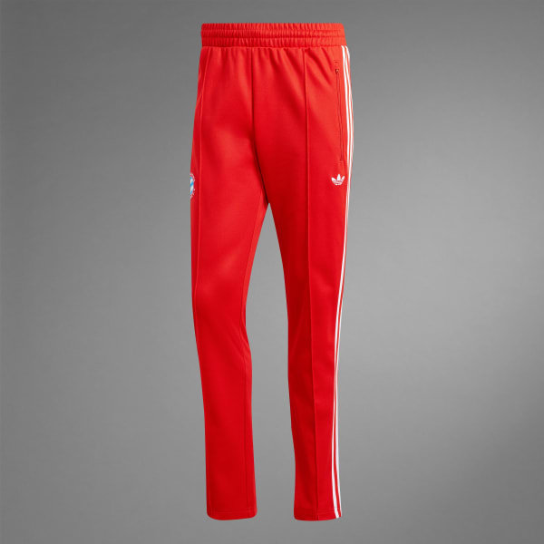 adidas FC Bayern Beckenbauer Track Pants Red adidas Thailand