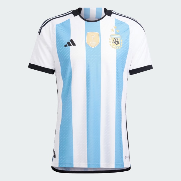  adidas Men's Soccer Argentina 3-Star Winners Home Jersey (as1,  Alpha, s, Regular, Regular) White/Blue : Clothing, Shoes & Jewelry