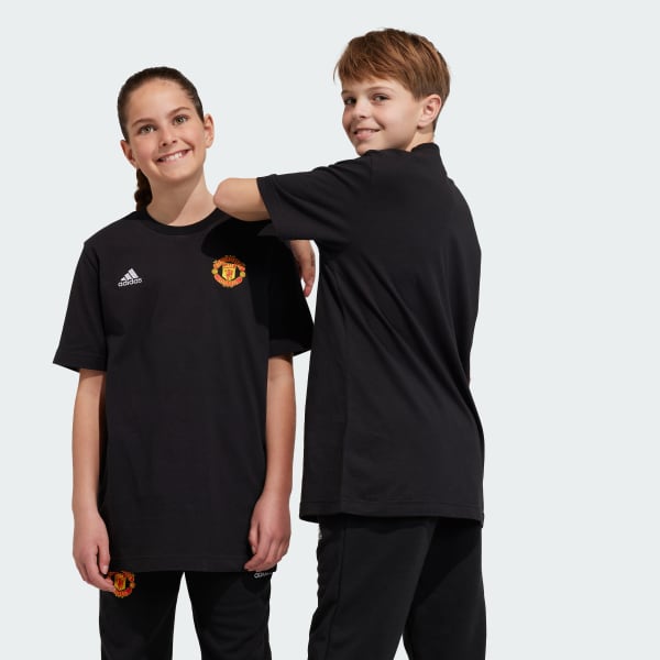 Adidas Manchester United Crest T-Shirt (Black) Size M