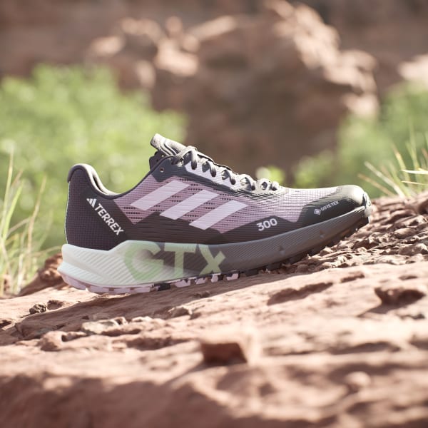 Violeta Tenis de Trail Running Terrex Agravic Flow 2.0 GORE-TEX