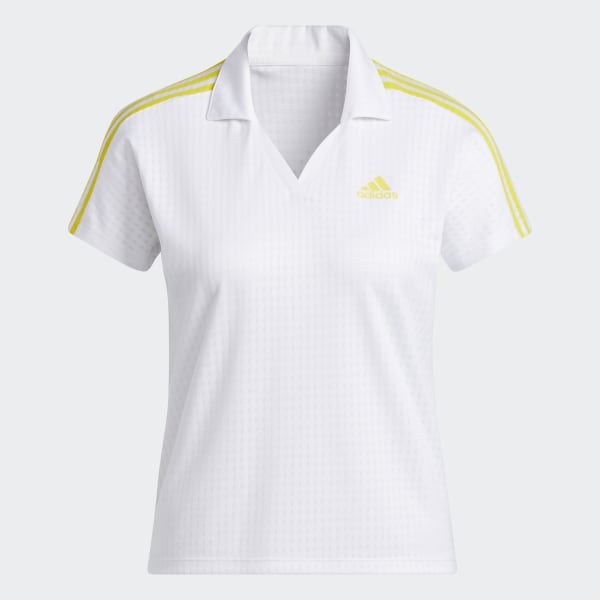White 3-Stripes Golf Polo Shirt