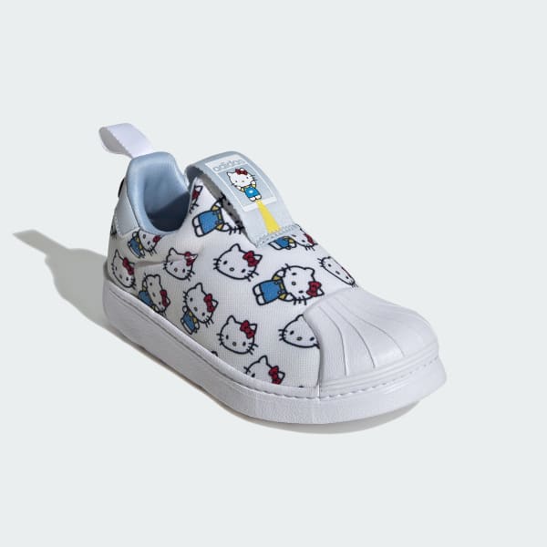Blanco Zapatillas Superstar 360 Hello Kitty Niños
