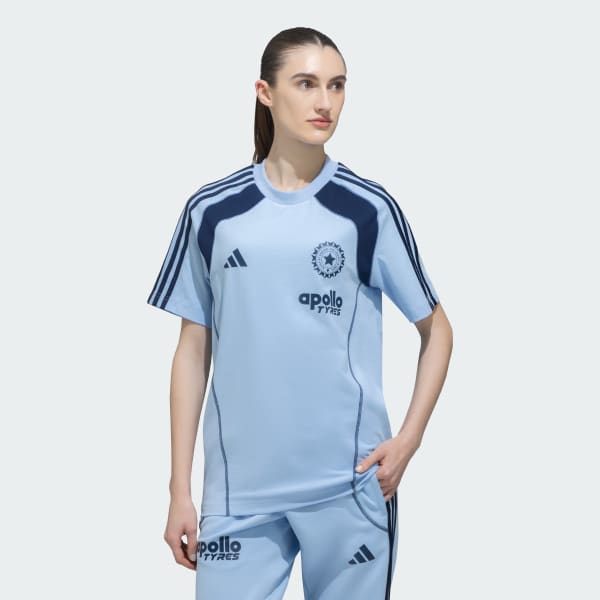 Blue INDIA CRICKET TRAVEL T-SHIRT