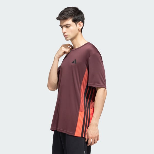 Burgundy Train Essentials Comfortable Tee