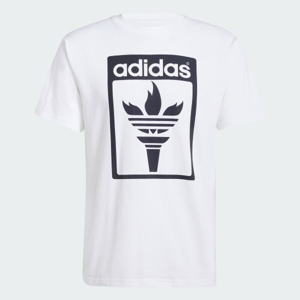 White Trefoil Torch Tee