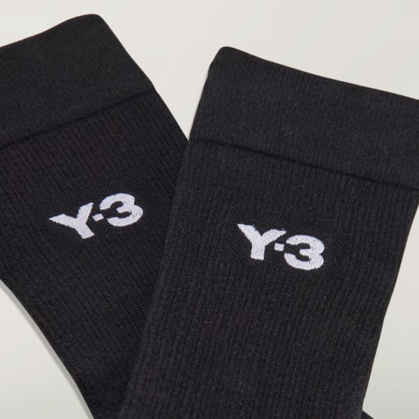 สีดำ ถุงเท้าความยาวครึ่งแข้งคลาสสิก Y-3