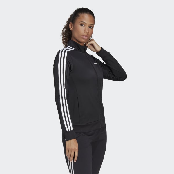 Women's 3 Stripe Black and White Track Jacket | DP2406 | adidas US