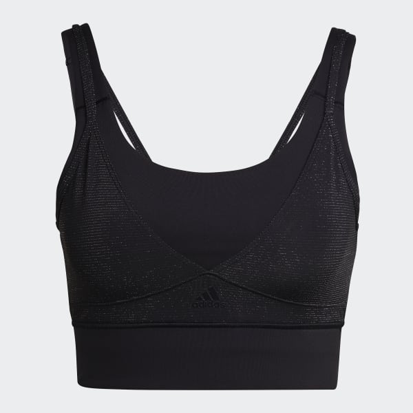 Schwarz Powerimpact Training Medium-Support Shiny Sport-BH DO013