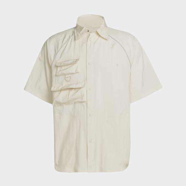 Bege Camisa de Manga Curta Reveal DWB89