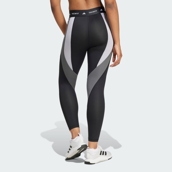 Preto Legging 7/8 Techfit Colorblock