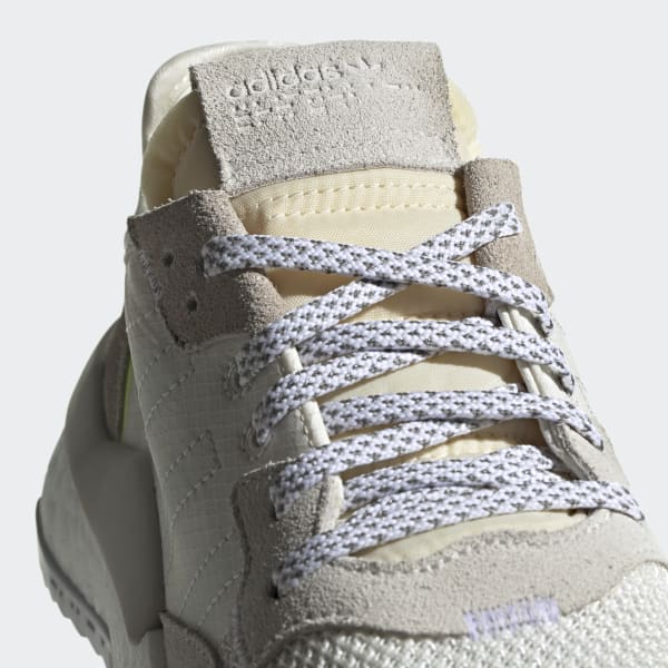 adidas originals off white and yellow nite jogger trainers