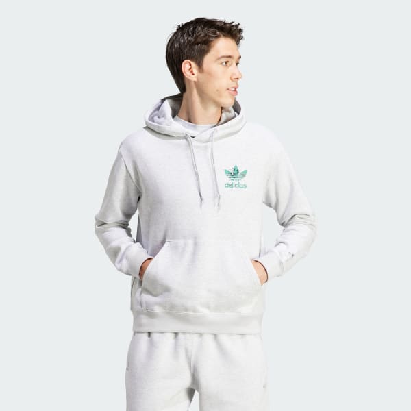 Plomo Polera con Capucha Liquid Trifolio Estampada