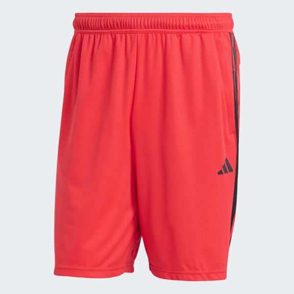 Vermelho Shorts Treino Essentials Piquet 3-Stripes