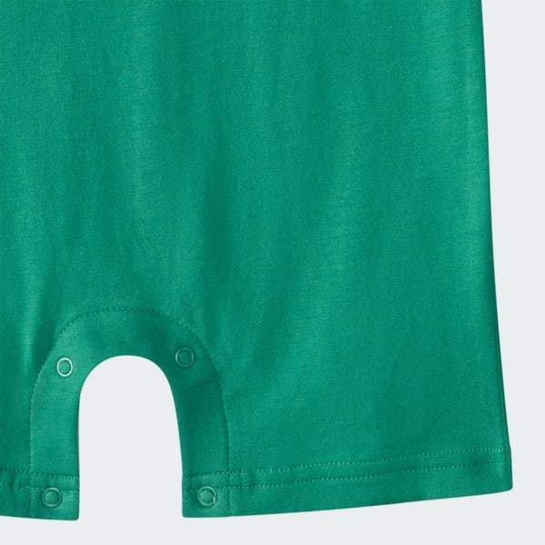 Short Sleeve Cotton Polo Romper