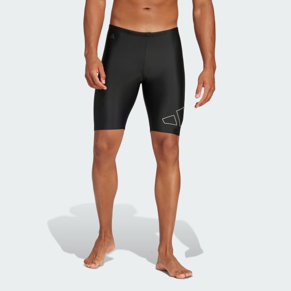 Schwarz Big Bars Jammer-Badehose