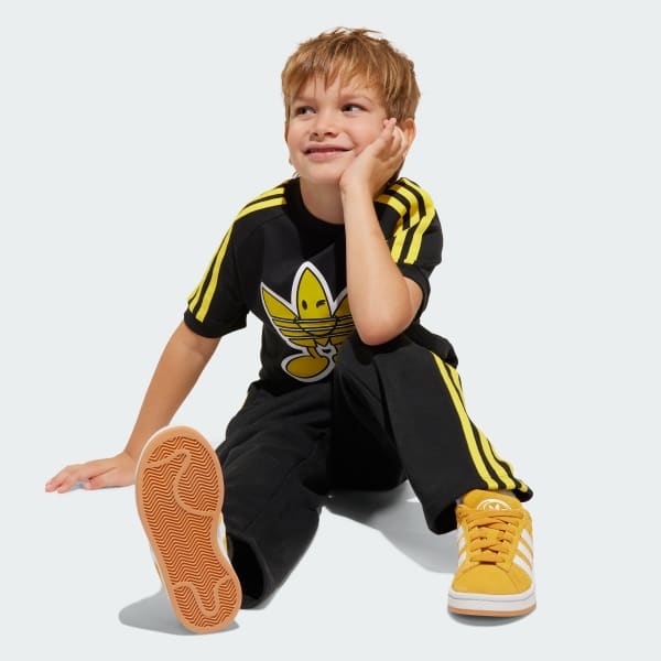 Black adidas Originals x Smiley World Tee Kids