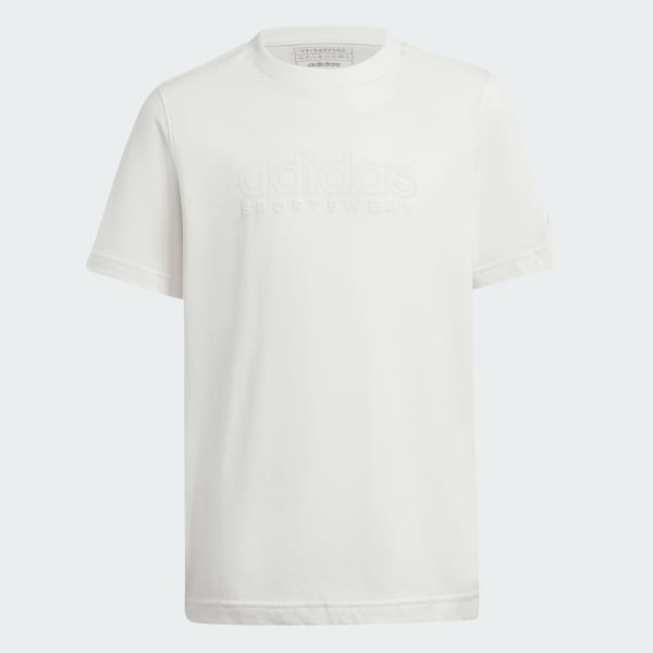 White ALL SZN Graphics Tee Kids