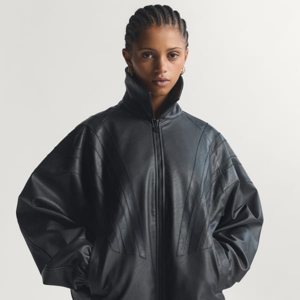 Negro CAMPERA SANTIAGO DE CUERO SINTÉTICO