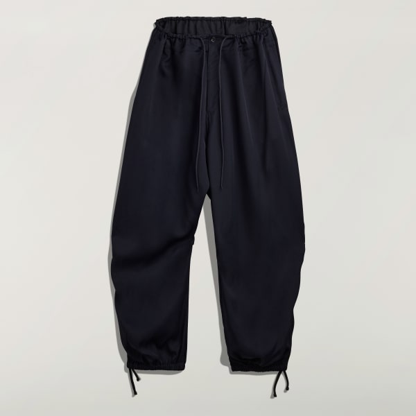 adidas Y-3 Rayon Twill Wide Pants - Black | Free Shipping with