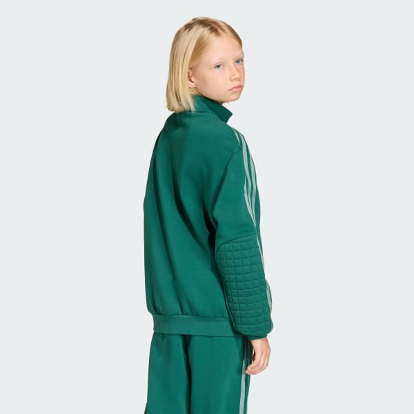 Verde SUDADERA ADIDAS MINECRAFT DE CUELLO REDONDO Y CIERRE CORTO