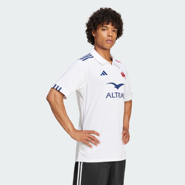 wit Frankrijk Rugbyshirt Uit