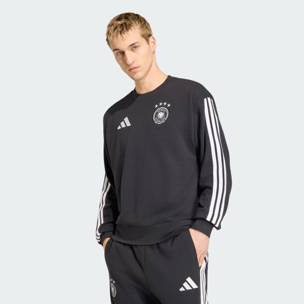 adidas Germany DNA Crew Sweat - Black | Free Shipping with adiClub