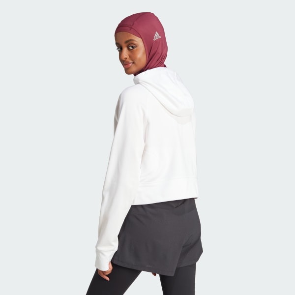 Λευκό AEROREADY Game and Go Full-Zip Hooded Fleece Jacket